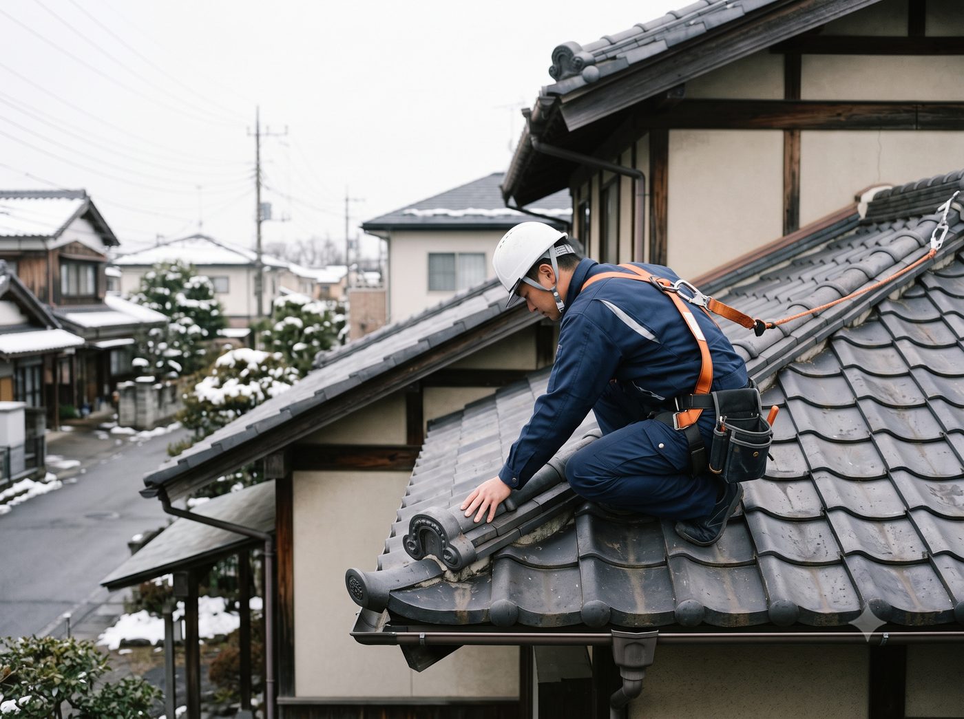 屋根点検の施工イメージ